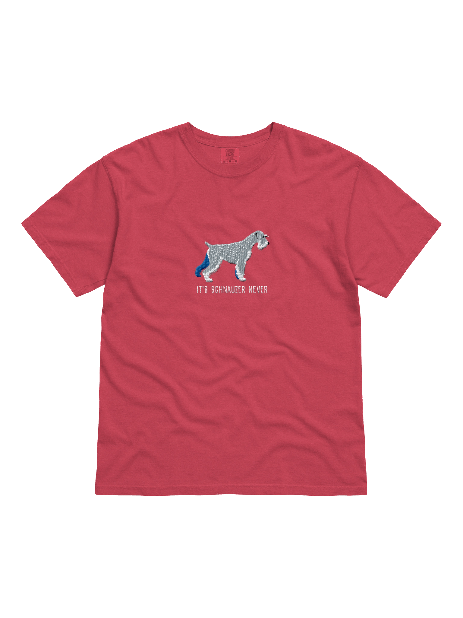 It's Schnauzer Never T-Shirt(Embroidered) of a Standard Schnauzer(Salt & Pepper) product image (1)