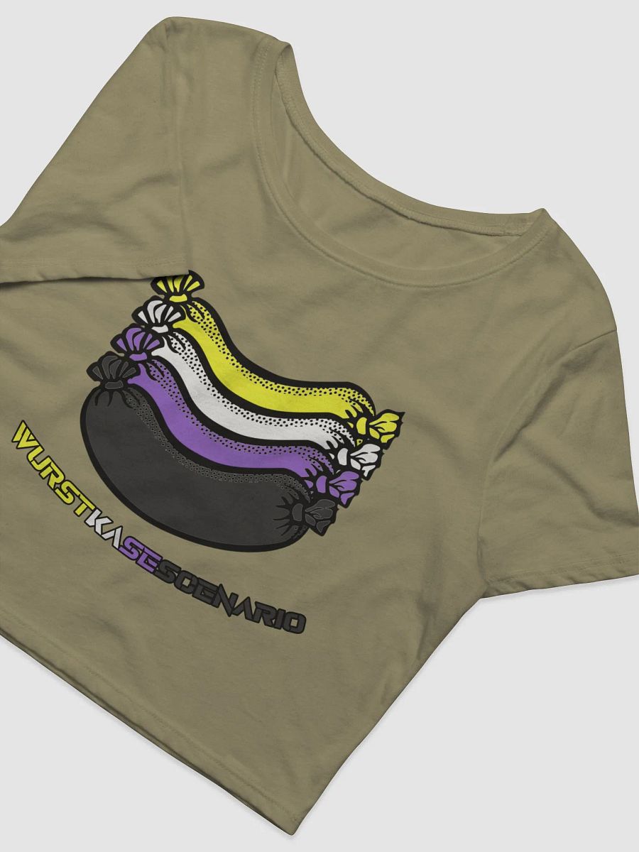 Non-Binary Pride Crop Sausage Tee product image (4)