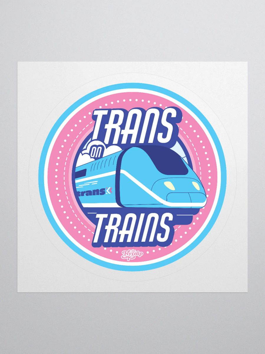 Trans on Trains sticker product image (1)