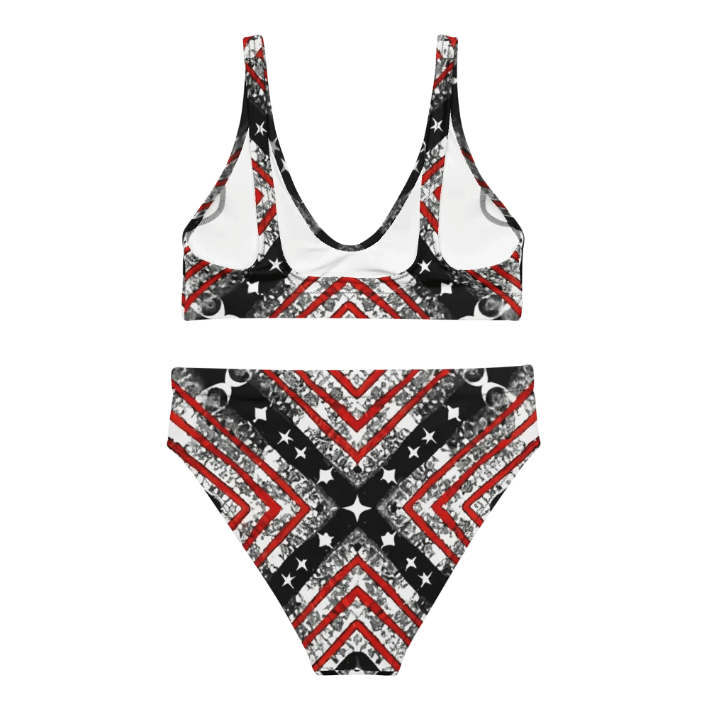 Black/Silver and Red Stars and Stripes Bikini product image (2)