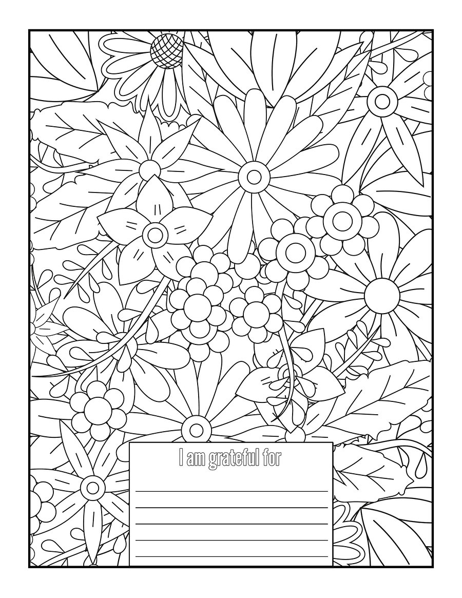 Color Me Grateful Coloring & Prompted Gratitude Journal product image (5)