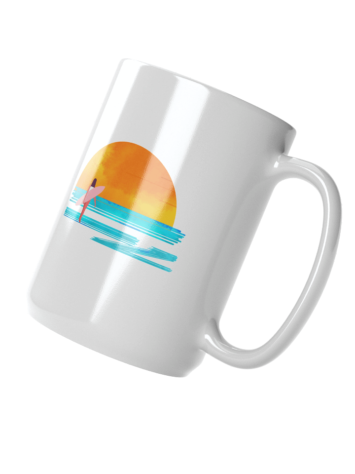 Surf Girl Sunset Mug | Retro Ocean Vibes & Vintage Summer Style product image (2)
