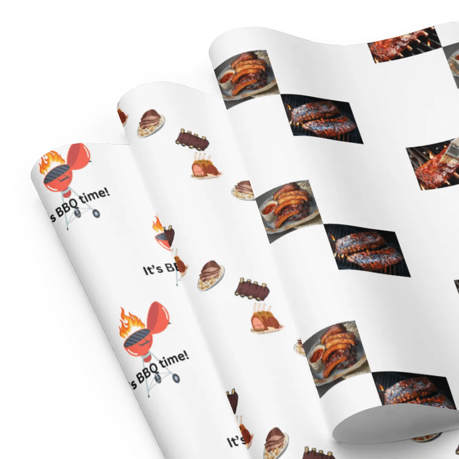 It's BBQ time Wrapping Paper product image (8)