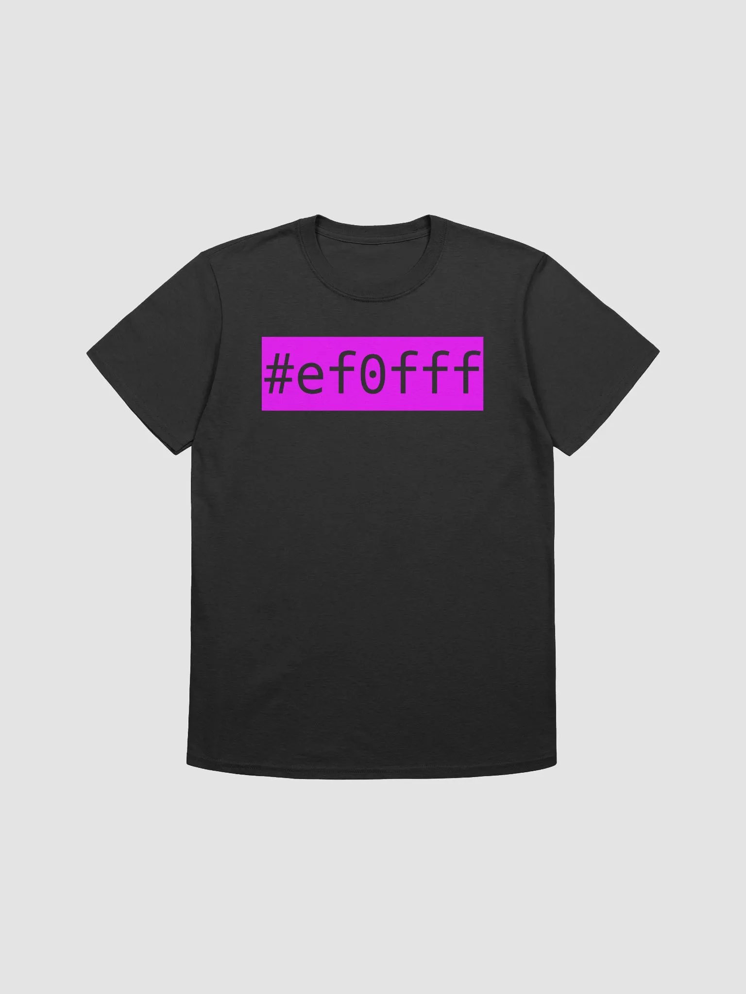 RUDE HEX CODE - #ef0fff - block (Gildan Softstyle) product image (1)