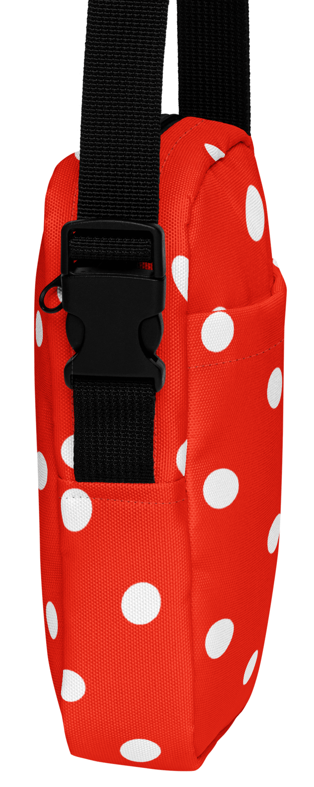 White Polka Dots on Red Crossbody Bag product image (4)