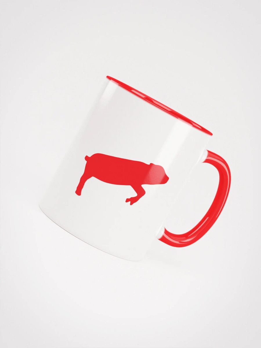 Leaping Pig RED (Ceramic Mug) product image (4)
