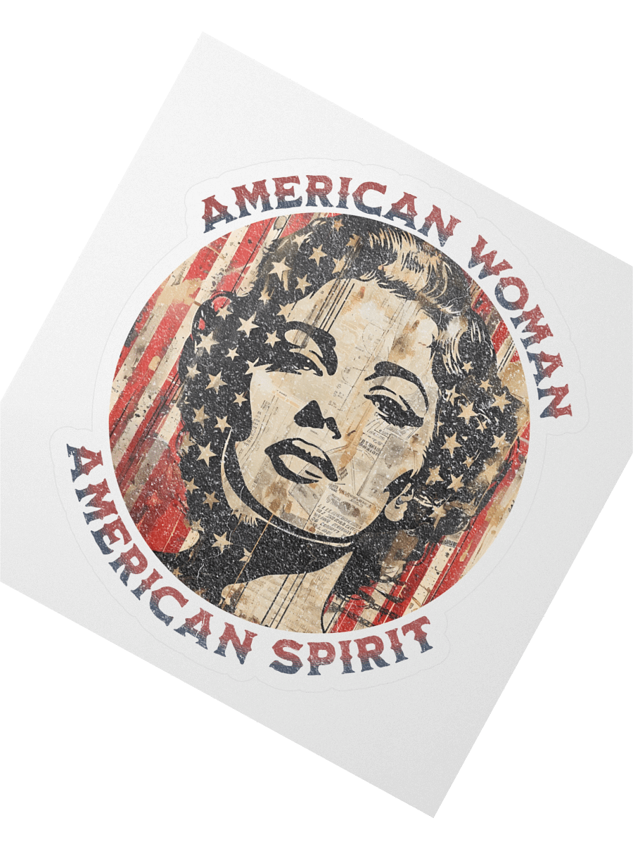 American Woman Kiss Cut Sticker product image (2)