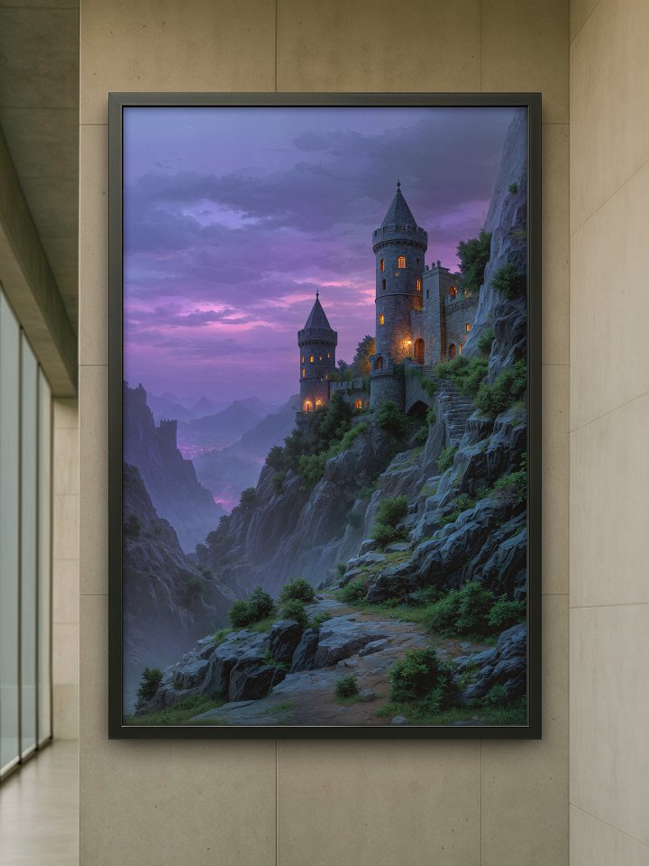 The Twilight Stronghold – Framed Poster product image (1)