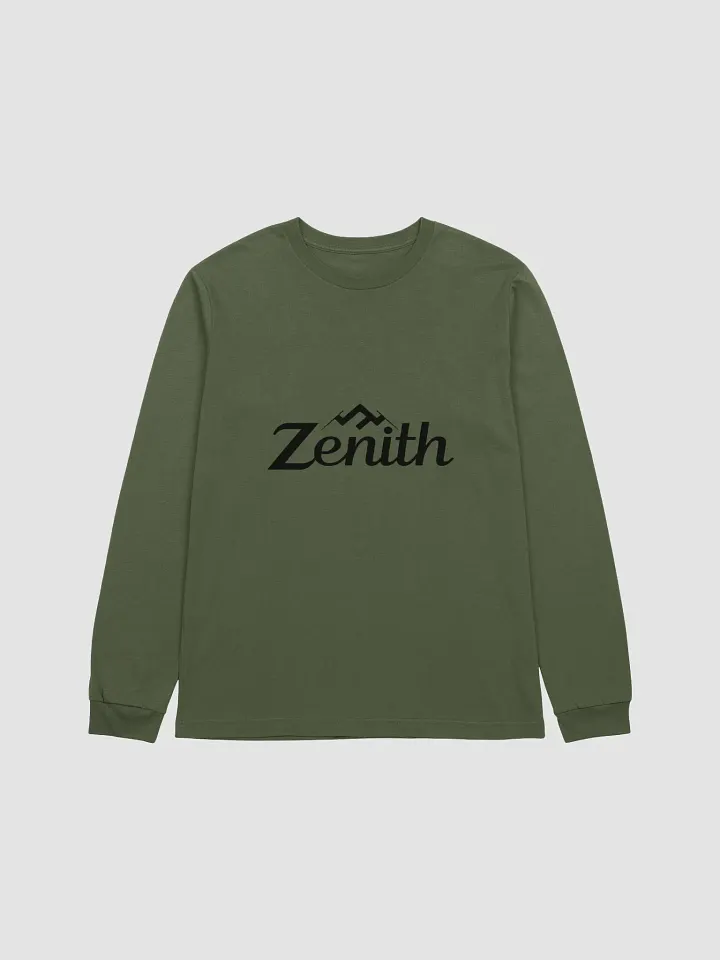 Zenith Unisex Supersoft Long Sleeve T-Shirt with Mountain Peak Design product image (1)