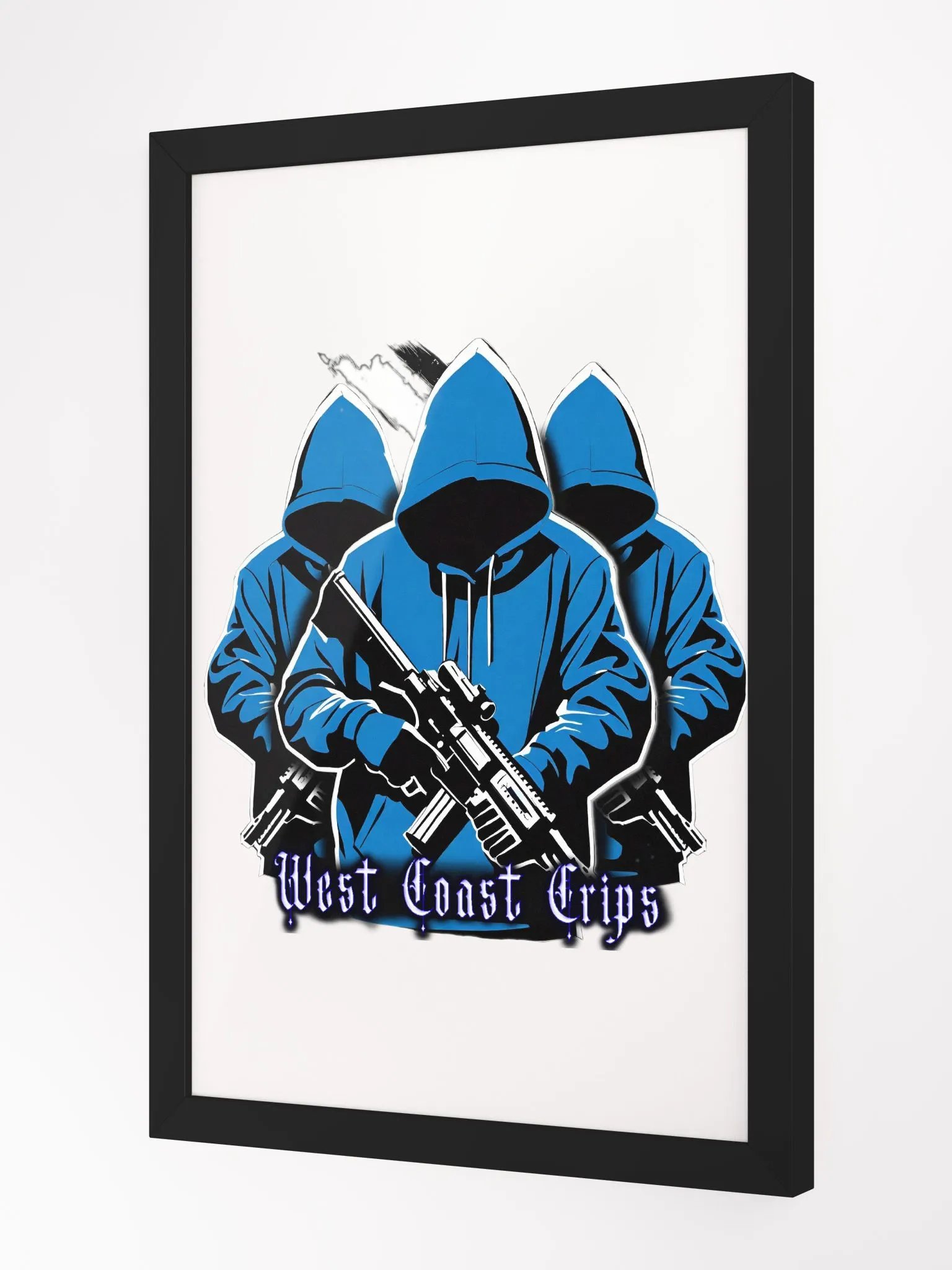 West Coast Crips Framed High-Quality Matte Poster product image (4)