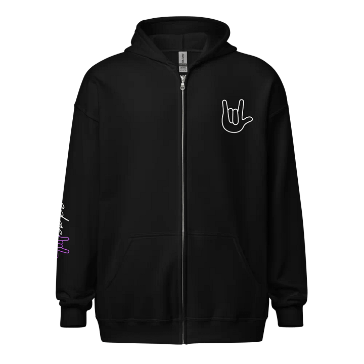 Love Breastpocket Zip-up Hoodie product image (1)