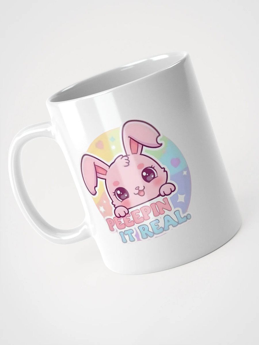 White Glossy Mug Peepin product image (3)