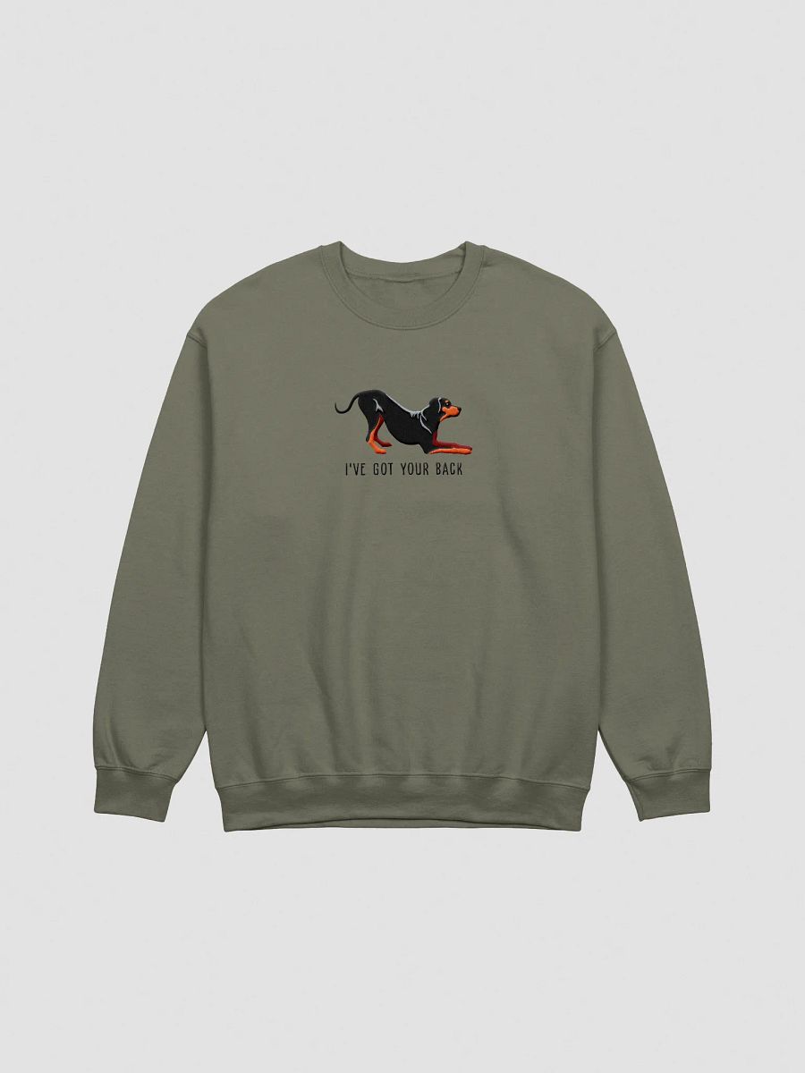 I've Got Your Back Sweatshirt (Embroidered) of a Rhodesian Ridgeback(Black & Tan) product image (7)