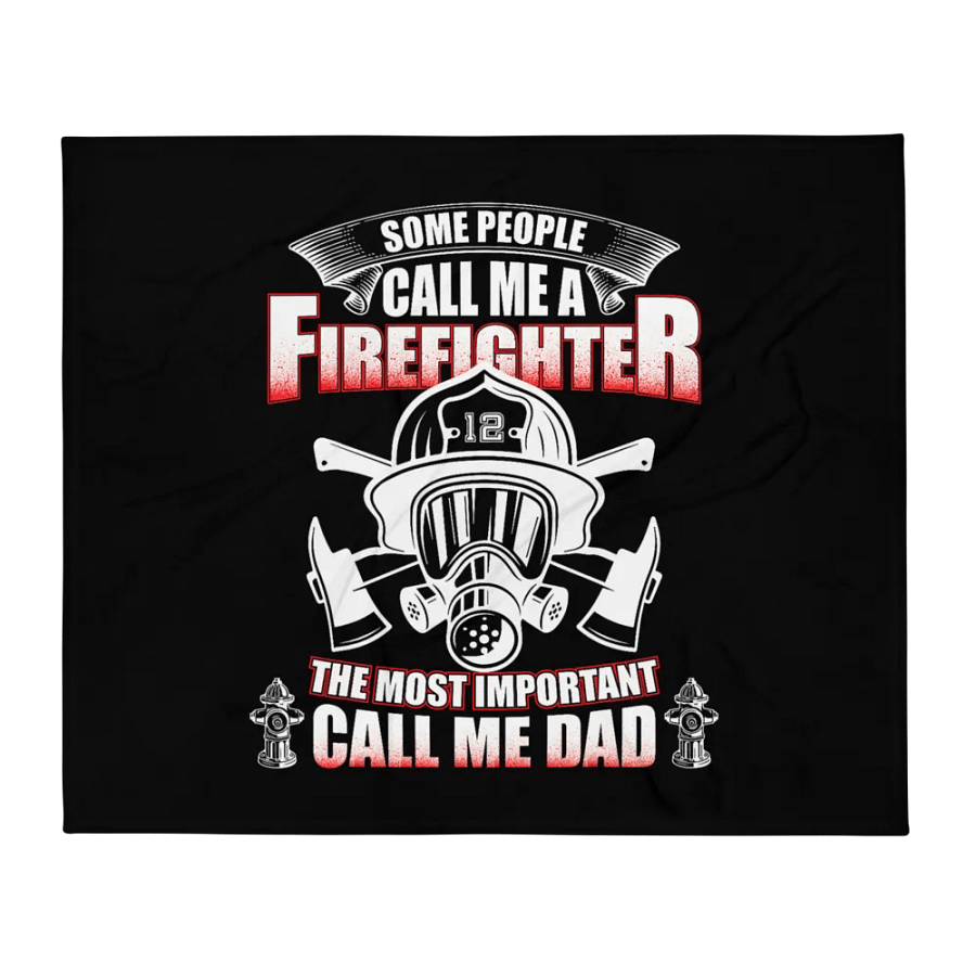 Firefighter Dad - Throw Blanket product image (1)