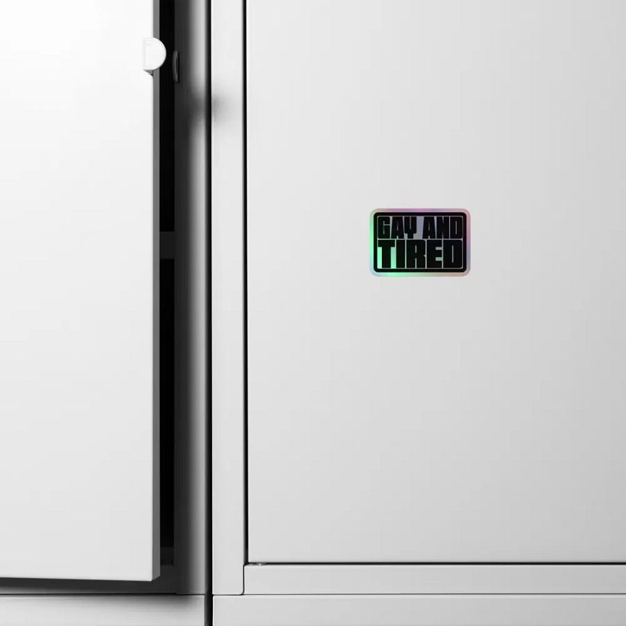 Gay and Tired - Holo Sticker product image (6)