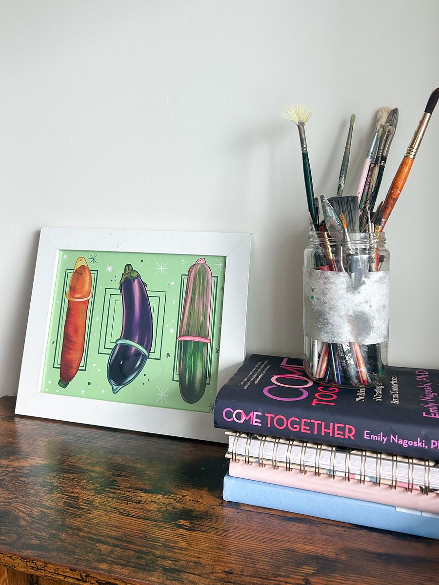 Sex Education Print Fine Art Print | Sex Positive Art Print | Colourful Fine Art Print to Spice Up Your Living Spaces! product image (3)