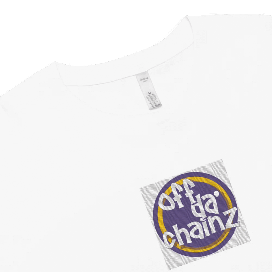 Women white Off Da Chainz crop top product image (3)