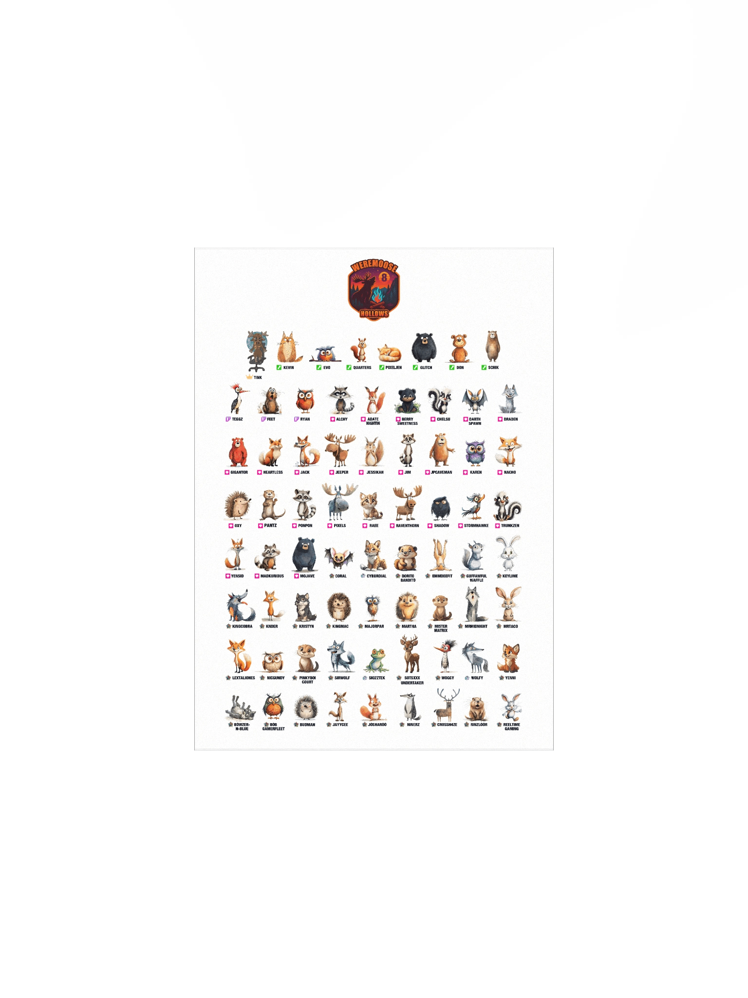 Limited Edition 8 year Anniversary Camp Weremoose Hollows Poster product image (1)