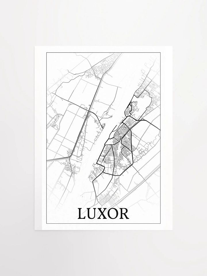 Luxor, Egypt, city map print product image (4)