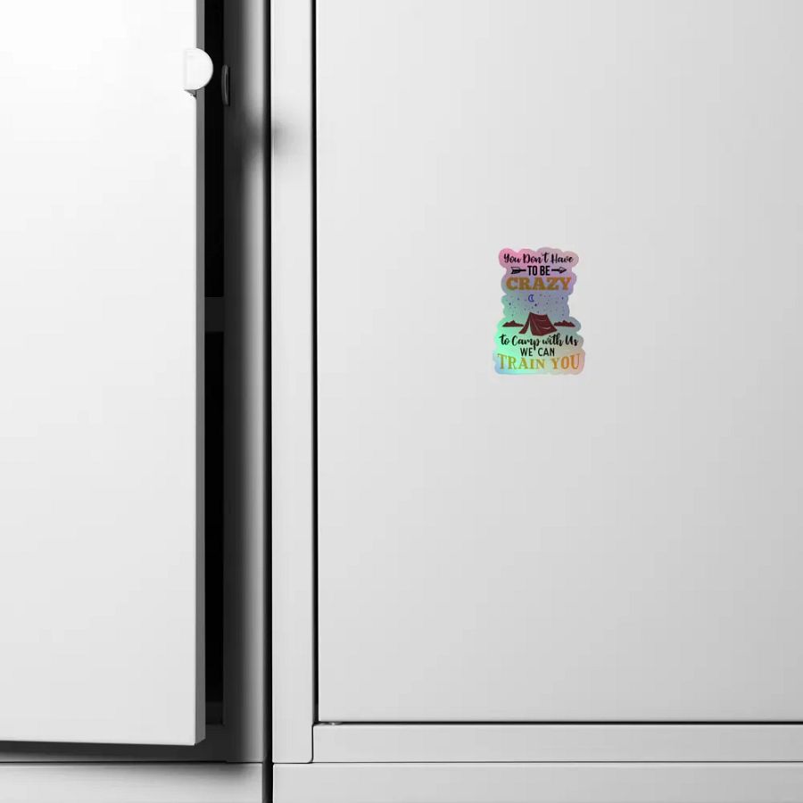 Crazy Camping Holographic Sticker Sheet product image (6)