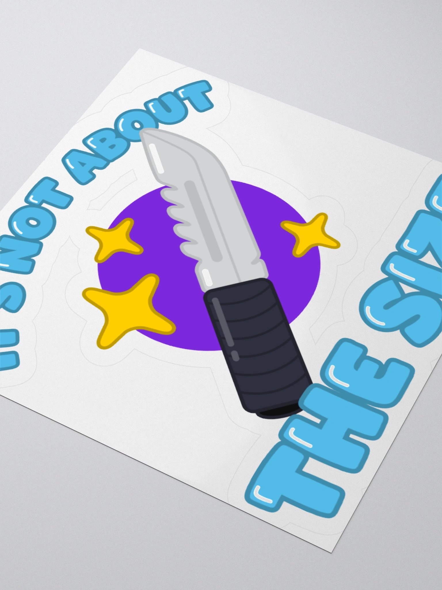 It's Not About the Size Sticker product image (3)