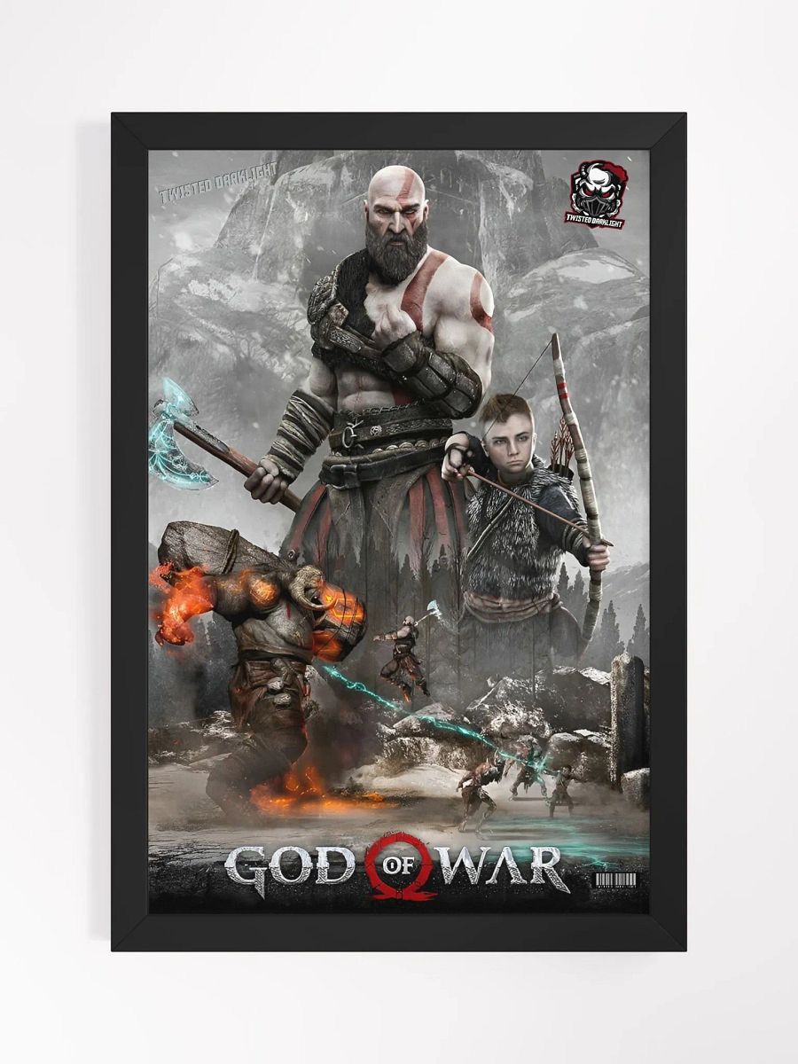 God of War: A Legendary Framed poster - Size: 12" x 18" product image (4)