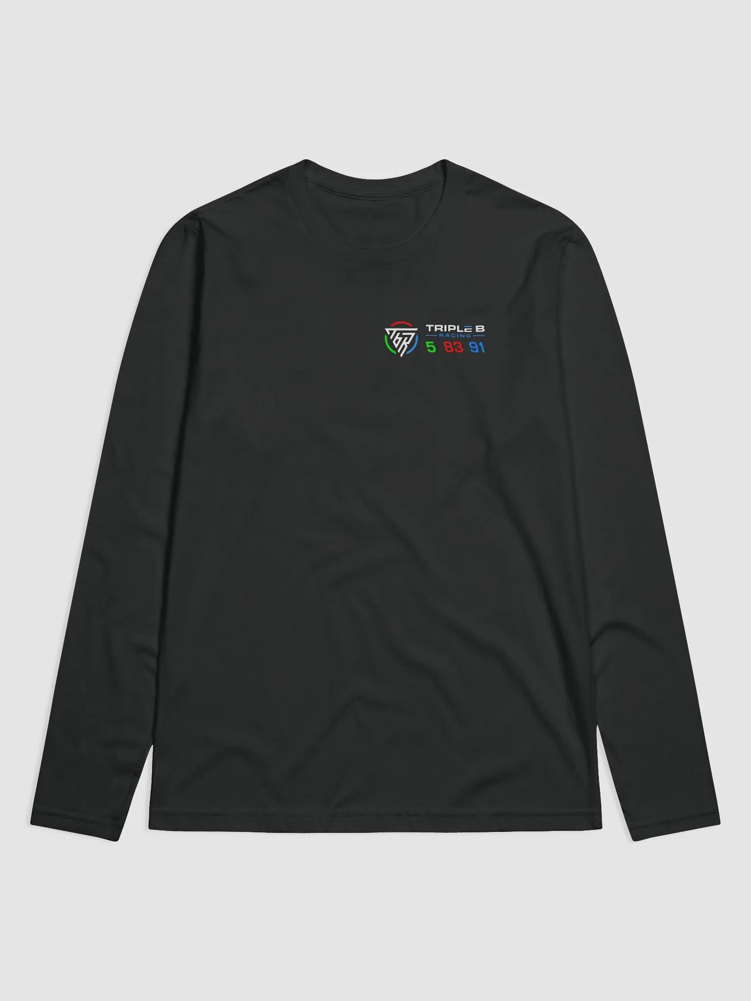 Triple B Racing numbers long sleeve (Black) product image (1)