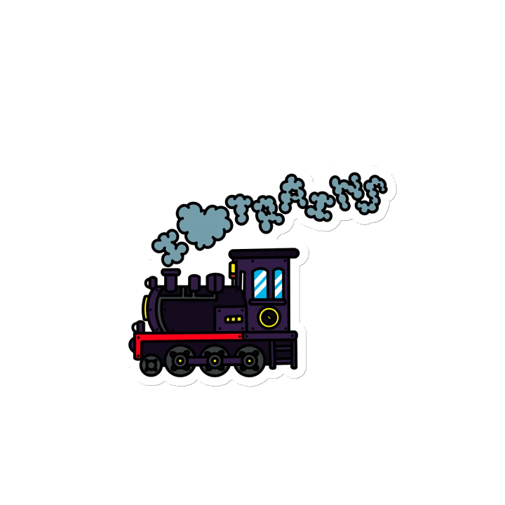 I ❤️ Trains Magnet product image (2)