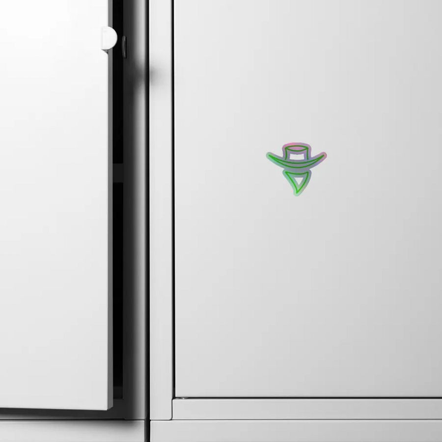 holographic logo sticker product image (6)