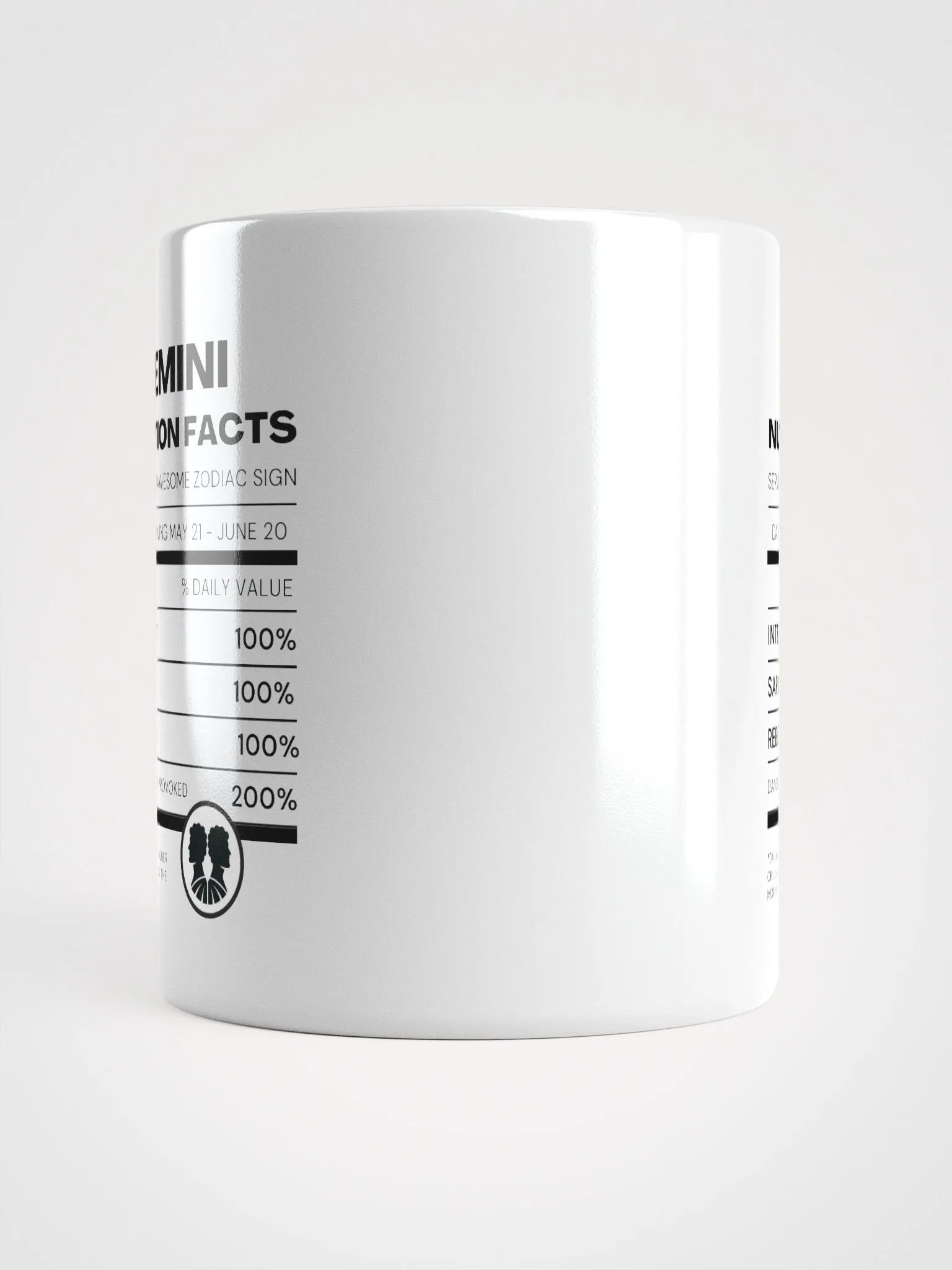 Gemini Nutrition Facts Mug product image (6)