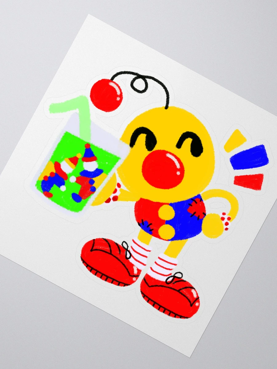 Boyoyoing Clown Soda Sticker Flat Colour product image (2)