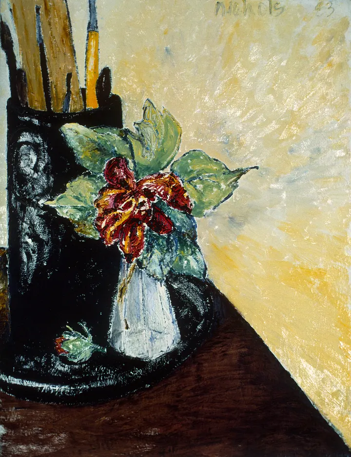 san diego still life with flowers 1983 print product image (1)