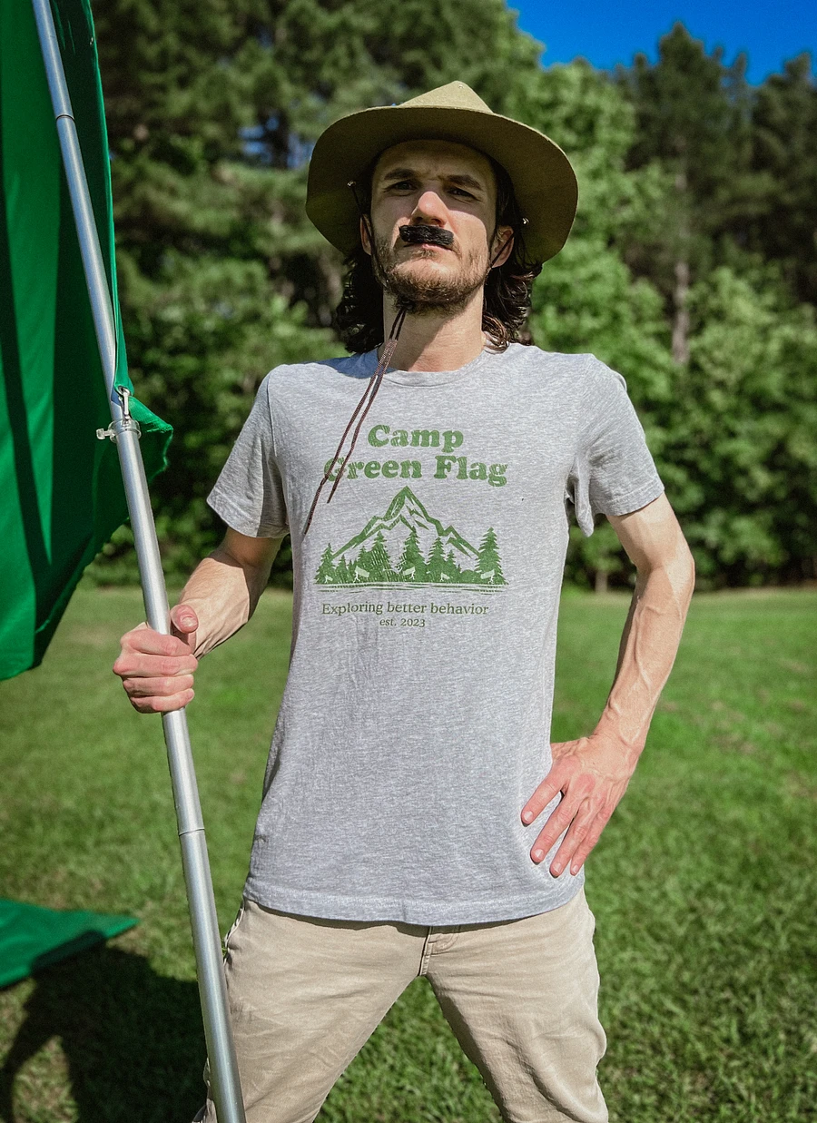 Camp Green Flag Distressed Unisex Tee product image (5)