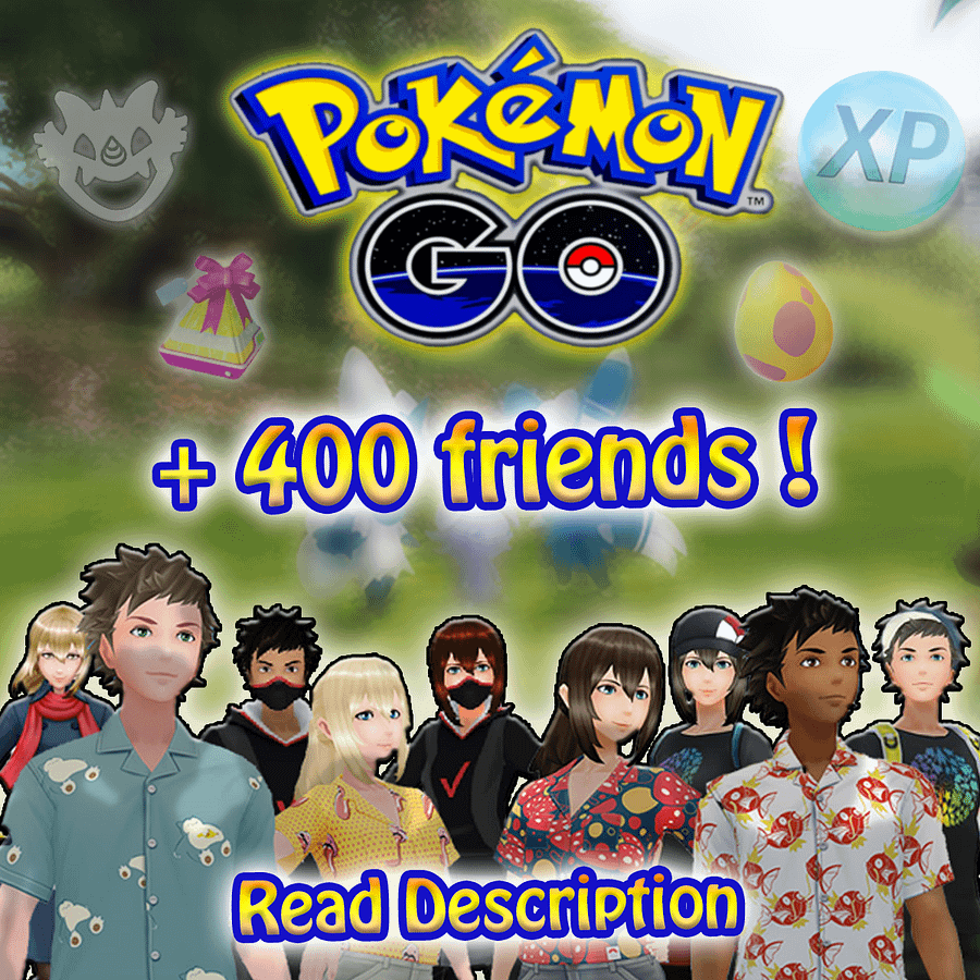 Pokemon Go!🧑Full friend list🧑400+ friends fast exp/vivillion & raids ✅ product image (1)