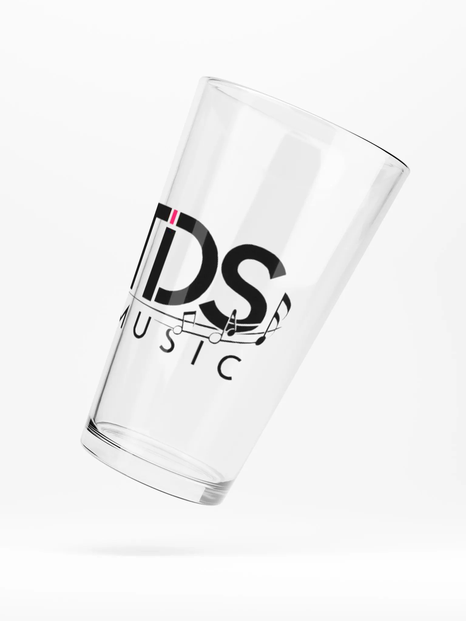 TDS Music Shaker Pint Glass - 16oz Clear Glass with Music Design product image (5)