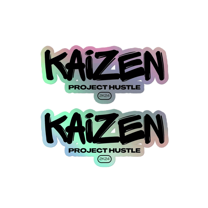 Kaizen logo Holographic Sticker Pack product image (2)