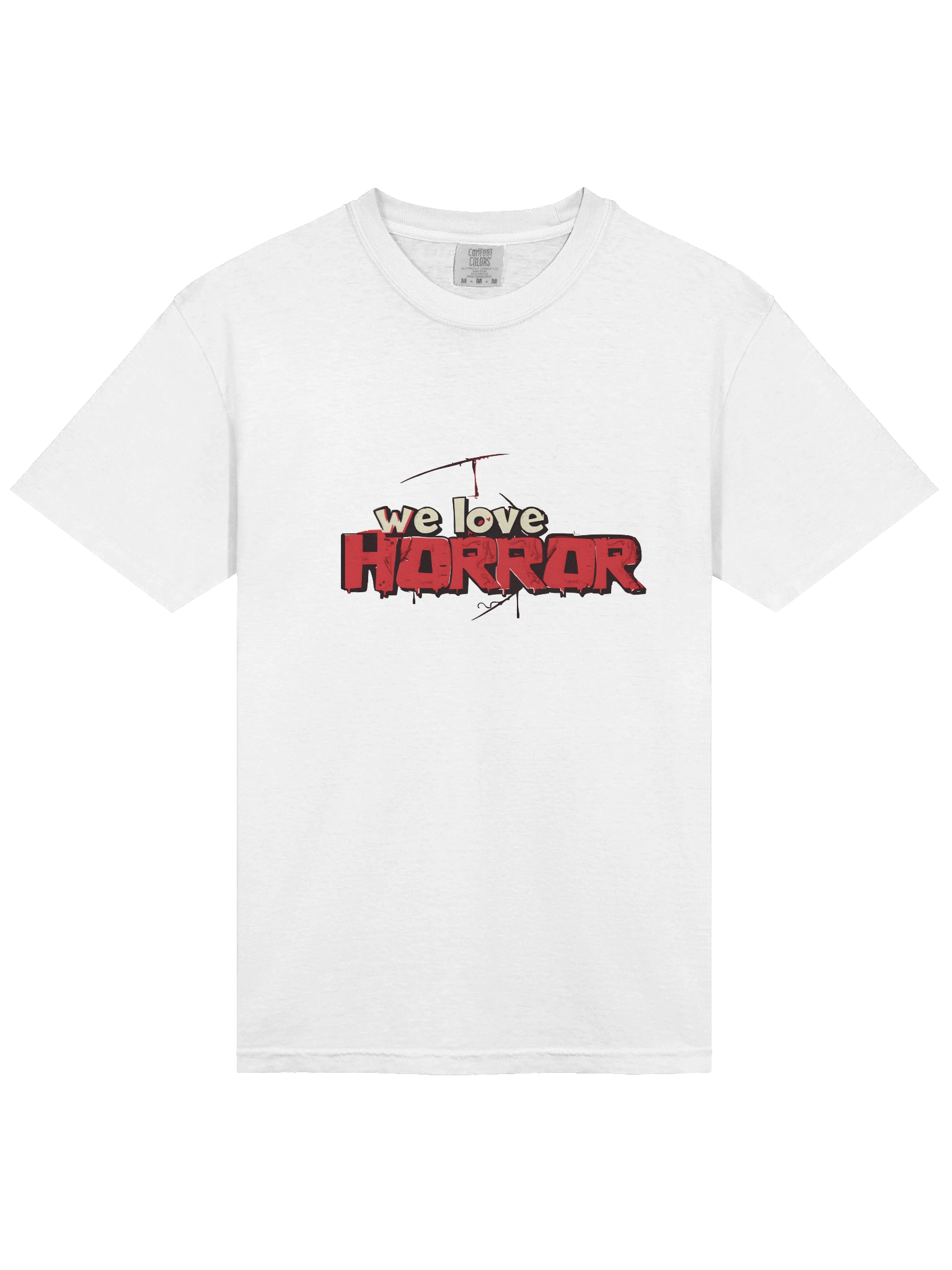 We Love Horror Typography T-Shirt product image (3)