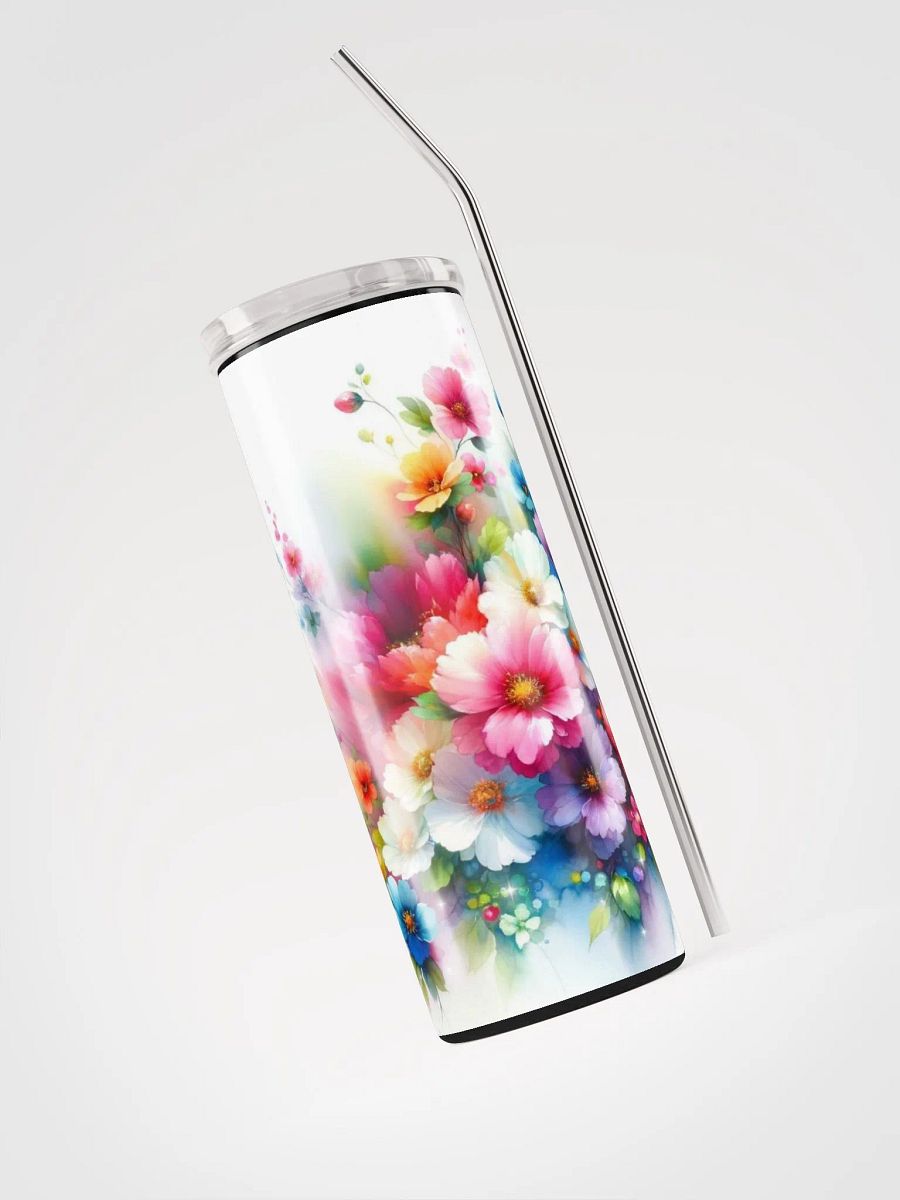 Fluttering Blossoms Tumbler: Sip into Springtime Splendor! product image (3)
