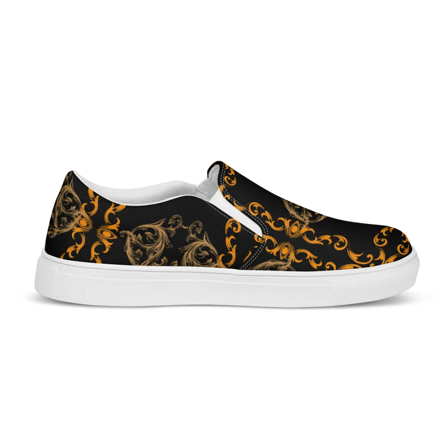 Golden Elegance Slip-On Canvas Shoes product image (7)