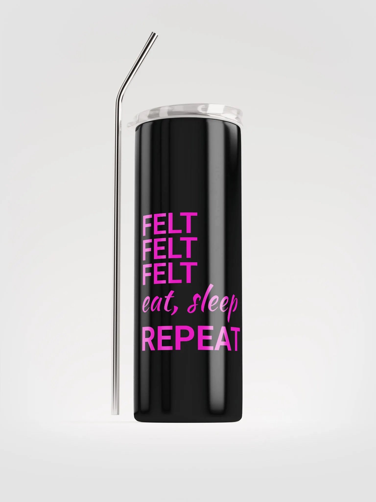 Felt Felt Felt Stainless Steel Skinny Tumbler and Straw product image (1)