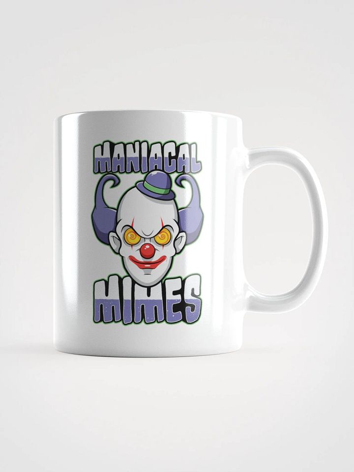 Maniacal Mimes Creepy Clown Coffee Mug – Funny & Spooky Drinkware product image (1)