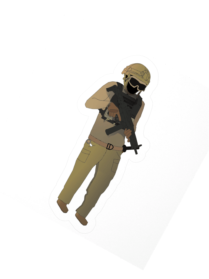 Cartoon Shogun (full body) Sticker product image (7)