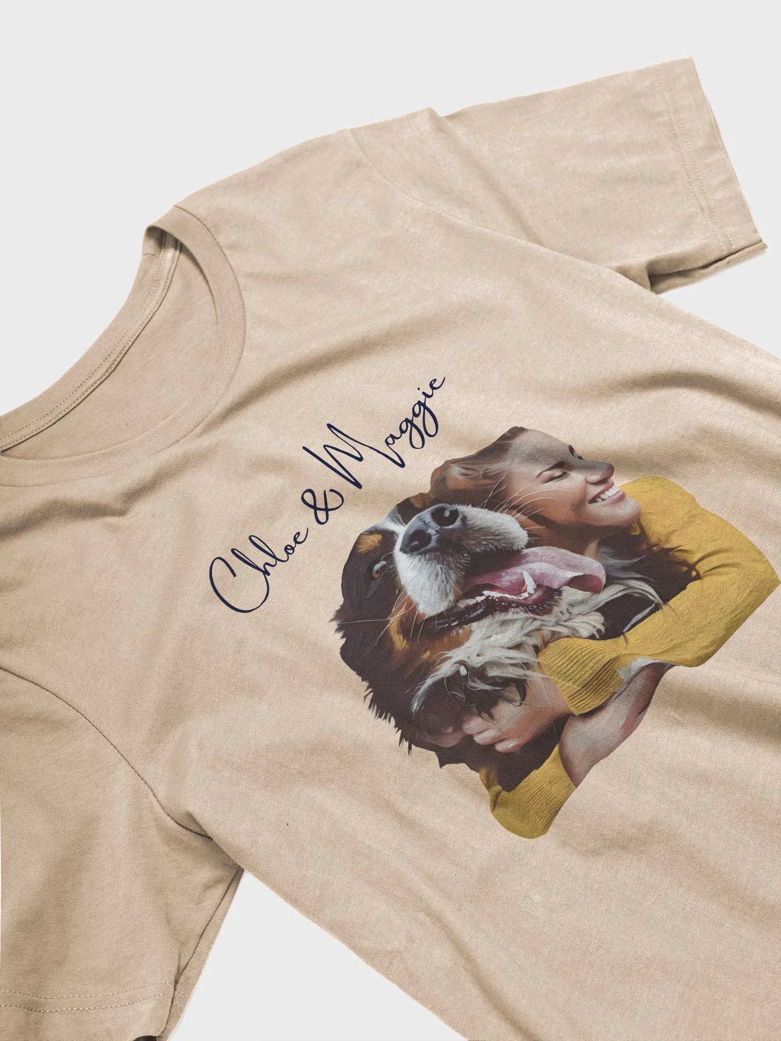 YOU AND YOUR BEST FRIEND! / T-SHIRT WITH PERSONALIZED NAME / DIGITAL ART III product image (3)