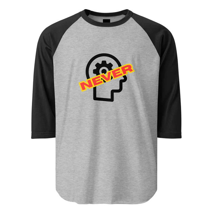 NEVER MIND Statement Raglan Tee product image (1)