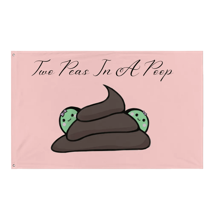 Two Peas In A Poop Flag product image (1)