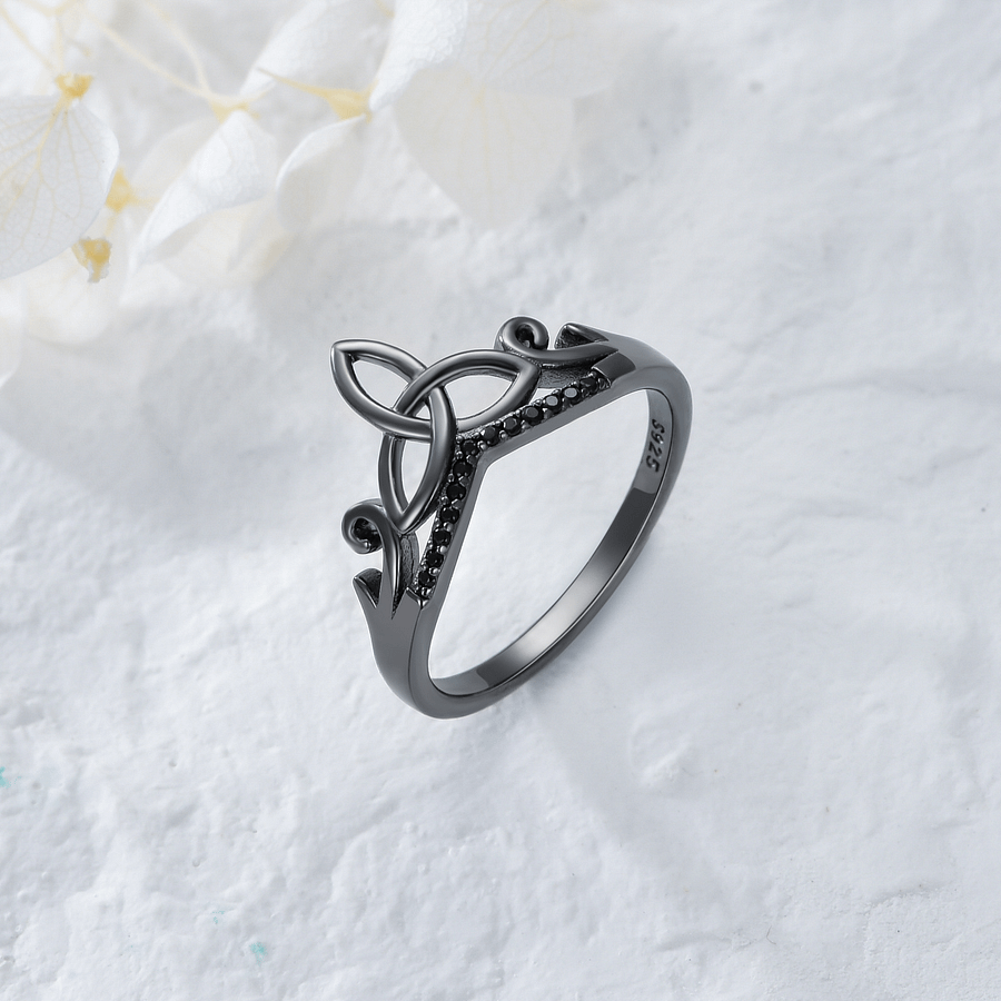Sterling Silver Black Celtic Ring product image (3)