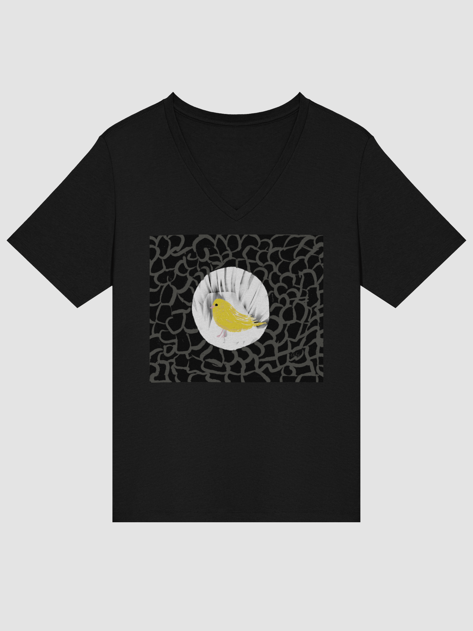 Canary In The Coalmine VNeck tee product image (17)