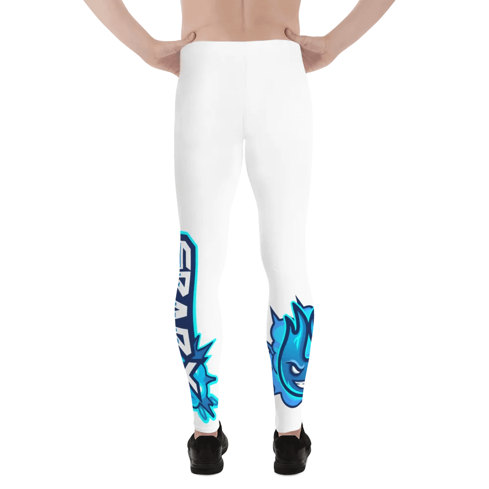 Mens Workout Leggings - White product image (7)