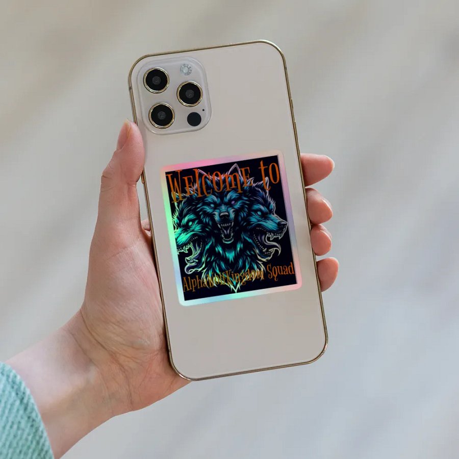 AlphaWolfKingdom Holographic Wolf Sticker Set product image (6)