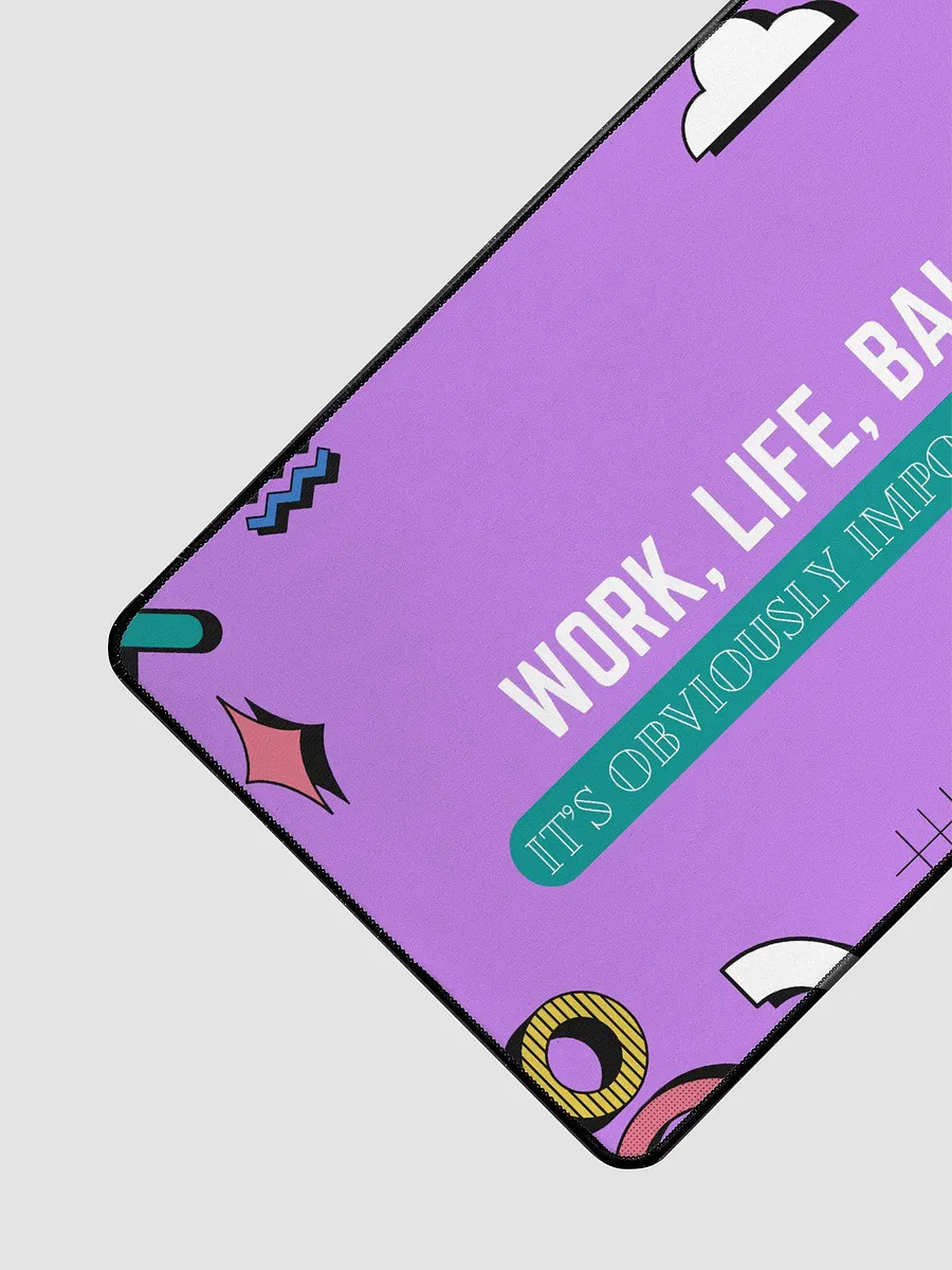 Work, Life, Balance Purple Desk mat product image (3)